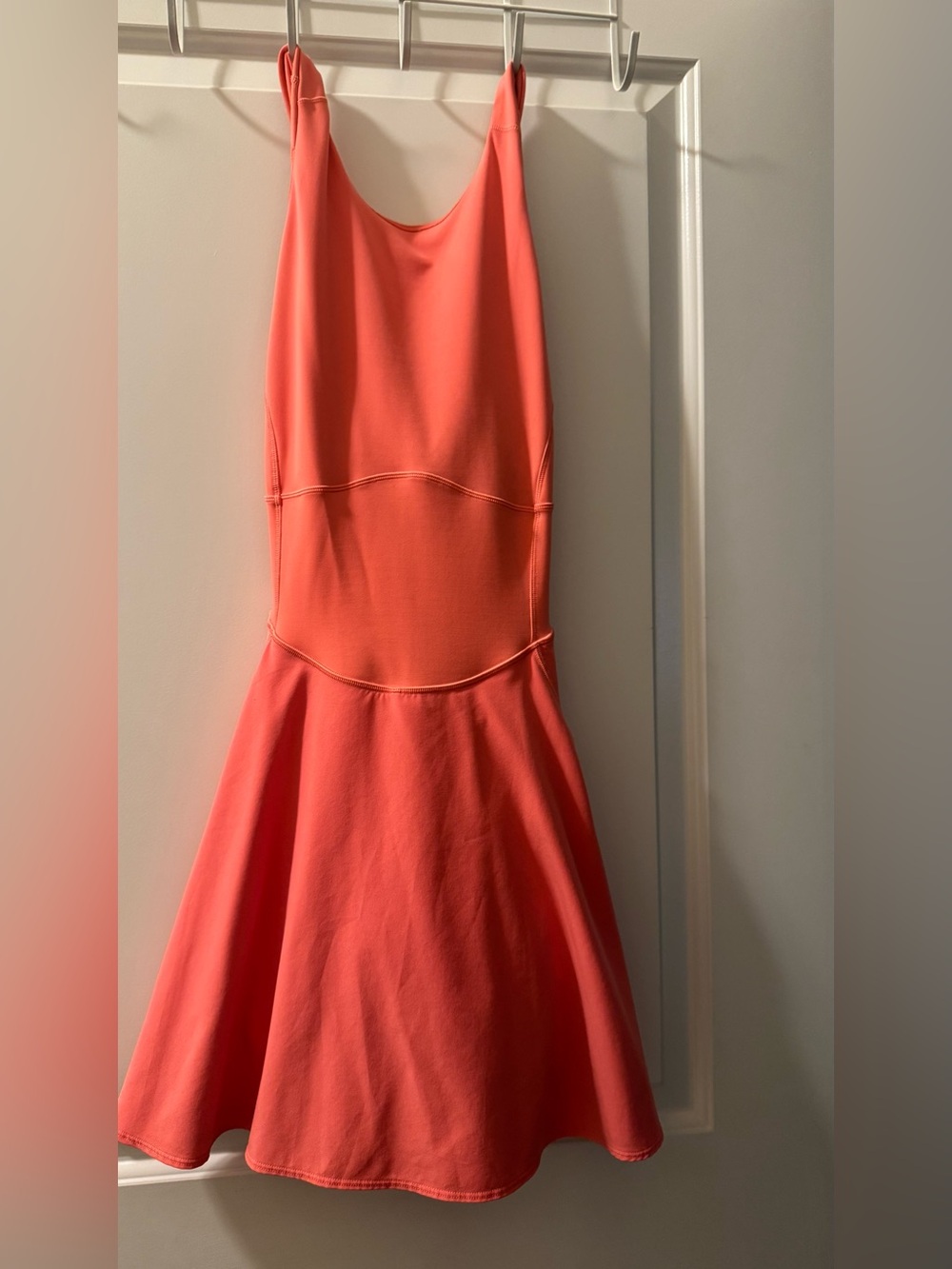 lululemon athletica Coral-Orange Sleeveless Mini Fit-and-Flare Dress